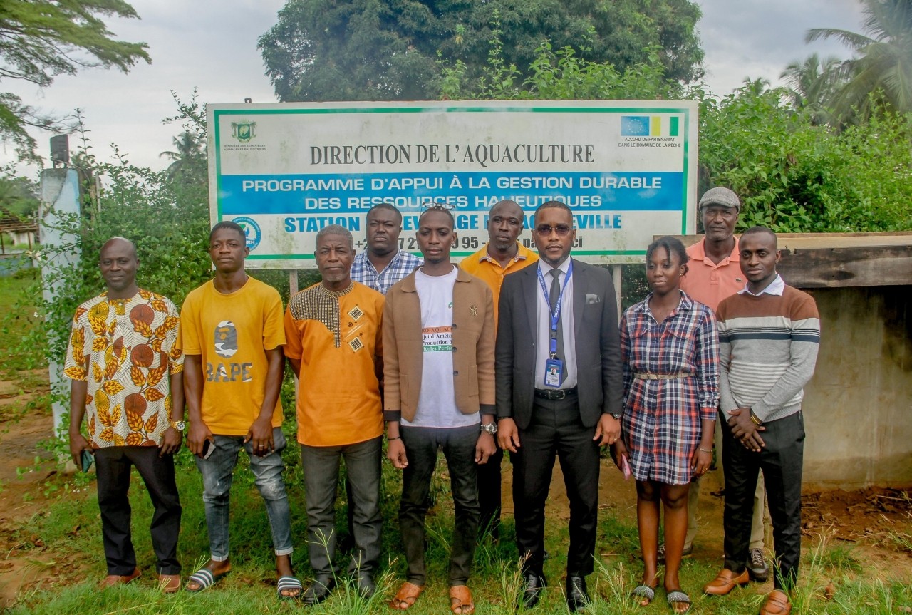 Séance de formation sur le MACPPA pour le Projet d'amélioration de la production d'intrants et de produits piscicoles (PRO-AQUACOLE) de Côte d’Ivoire